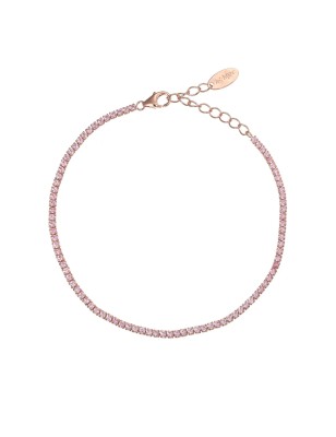 BRACCIALE TENNISMANIA ROSATO ZIRCONI ROSA AMEN BT1RRO17 AMEN