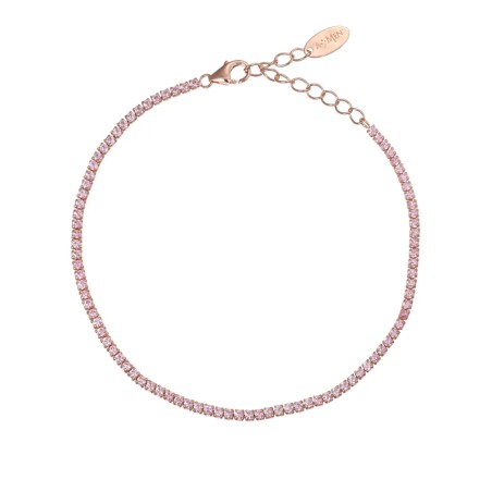 BRACCIALE TENNISMANIA ROSATO ZIRCONI ROSA AMEN BT1RRO17 AMEN