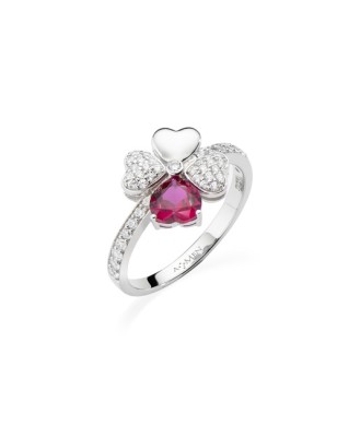 ANELLO QUADRICUORE DONNA AMEN  RQUBR-14 AMEN