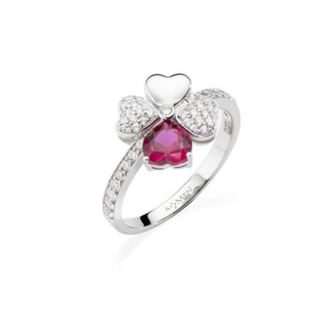 ANELLO QUADRICUORE DONNA AMEN  RQUBR-14 AMEN