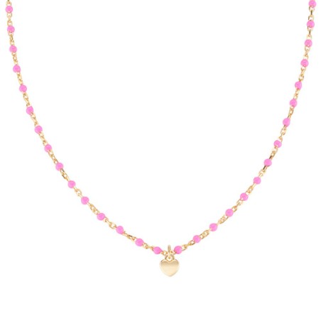 COLLANA CUORE SMALTO FUCSIA DONNA AMEN CLSMCUGF3 AMEN