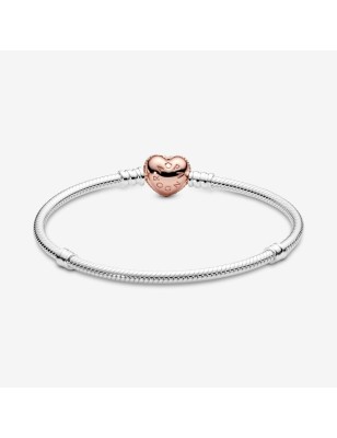 BRACCIALE CON CHIUSURA A CUORE PAVE' DONNA PANDORA 