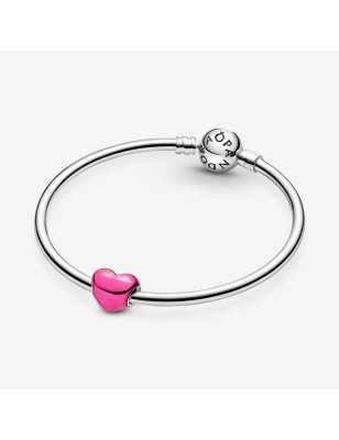 CHARM CUORE METALLICO ROSA DONNA PANDORA  799291C03 PANDORA