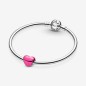 CHARM CUORE METALLICO ROSA DONNA PANDORA 