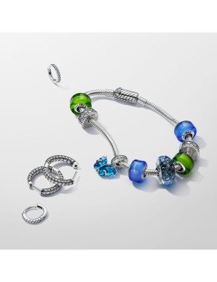 CHARM MINI VETRO DI MURANO BLU DONNA PANDORA  793105C00 PANDORA