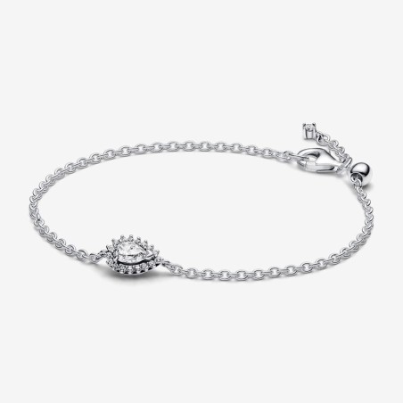 BRACCIALE A CATENA CON PUNTO LUCE GOCCIA PANDORA 593001C01-20 PANDORA