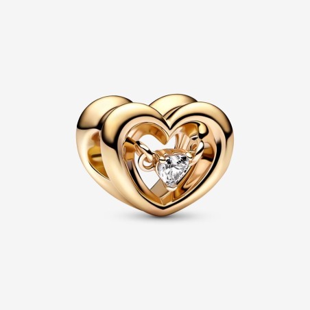 CHARM CUORE SPLENDENTE CON PIETRA DONNA PANDORA  762493C01 PANDORA