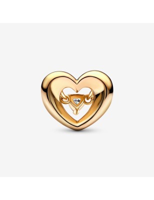 CHARM CUORE SPLENDENTE CON PIETRA DONNA PANDORA  762493C01 PANDORA