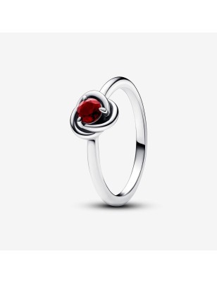 ANELLO CERCHIO ETERNO ROSSO SCURO MIS.58 PANDORA