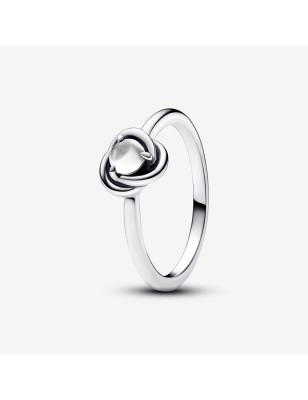 ANELLO CERCHIO ETERNO BIANCO APRILE DONNA PANDORA  192993C04-56 PANDORA