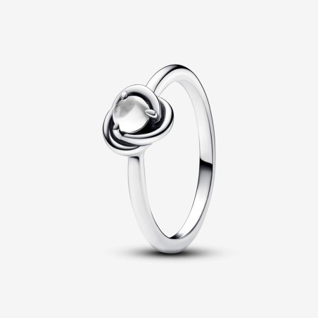 ANELLO CERCHIO ETERNO BIANCO APRILE DONNA PANDORA  192993C04-56 PANDORA