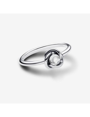 ANELLO CERCHIO ETERNO BIANCO APRILE DONNA PANDORA  192993C04-56 PANDORA