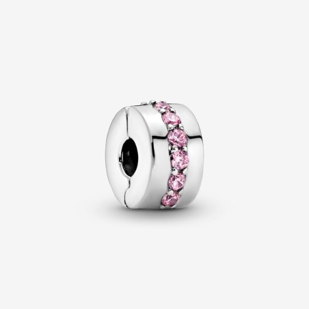 CHARM CLIP SENTIERO LUMINOSO ROSA DONNA PANDORA  791972PCZ PANDORA