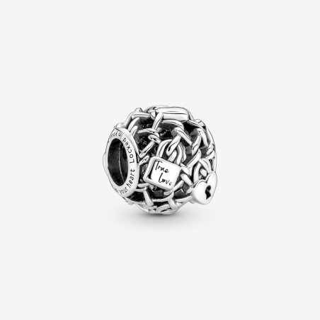 CHARM OPENWORK LUCCHETTI D'AMORE DONNA PANDORA 790071C00 PANDORA