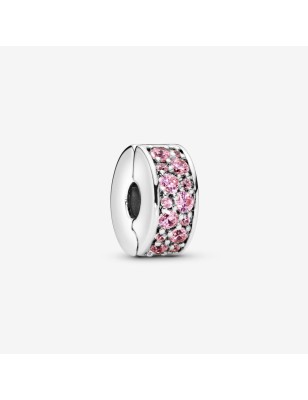 CHARM CLIP CLIP CON PAVÈ ROSA DONNA PANDORA  791817PCZ PANDORA