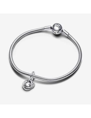 PENDENTE CERCHIO ETERNO BIANCO APRILE PANDORA 793125C04 PANDORA