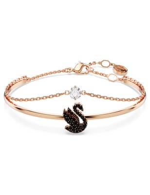 BRACCIALE RIGIDO SWAN CIGNO NERO SWAROVSKI