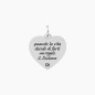 CIONDOLO CUORE FRASE DICKENS CUORE VITA KIDULT