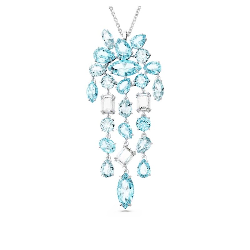 COLLANA PENDENTE GEMA BLU DONNA SWAROVSKI 