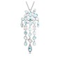 COLLANA PENDENTE GEMA BLU DONNA SWAROVSKI 