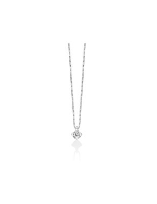 COLLANA PUNTO LUCE ORO DIAMANTE DONNA MILUNA I DIAMANTI CLD4125-008G7 MILUNA