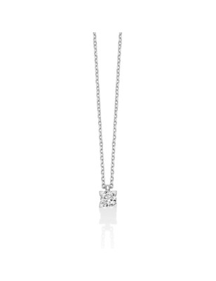 COLLANA PUNTO LUCE ORO BIANCO DONNA MILUNA I DIAMANTI CLD4512-020 MILUNA