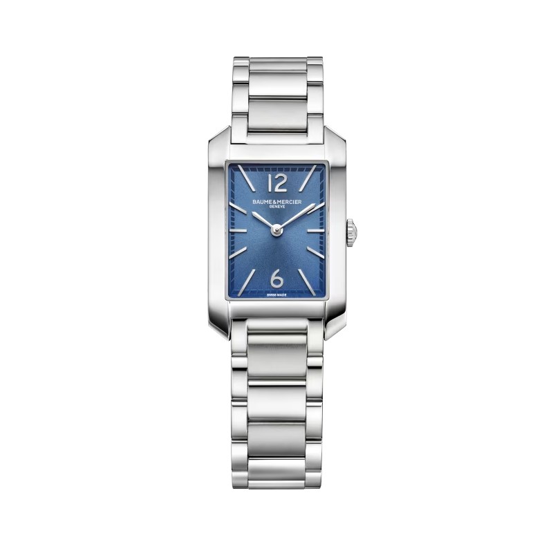 OROLOGIO RETTANGOLARE BLU DONNA BAUME & MERCIER HAMPTON