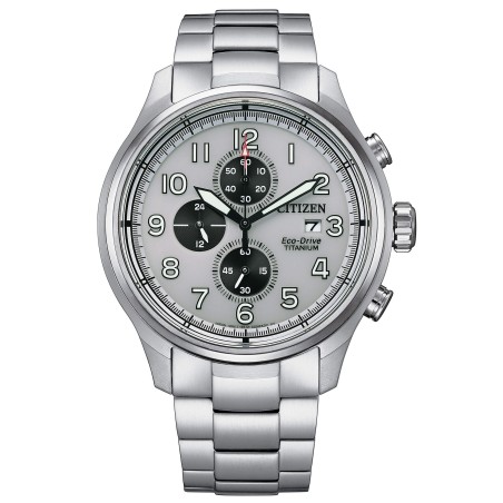 OROLOGIO ECO-DRIVE BIANCO UOMO CITIZEN SUPER TITANIUM CA0810-88A CITIZEN