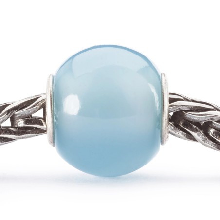 BEAD AGATA BLU CHIARO ROTONDA DONNA TROLLBEADS 