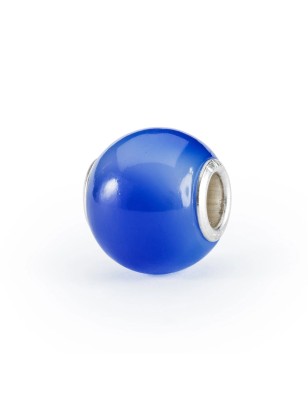 BEAD AGATA BLU SCURO ROTONDA DONNA TROLLBEADS 