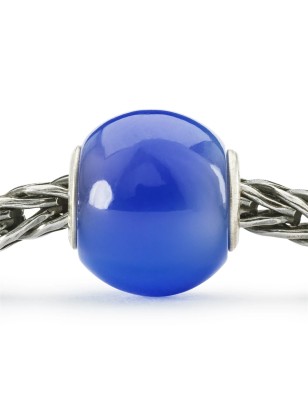 BEAD AGATA BLU SCURO ROTONDA DONNA TROLLBEADS 