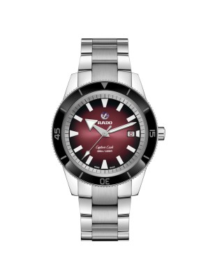 OROLOGIO CAPTAIN COOK ROSSO SCURO UOMO RADO  R32105353 RADO