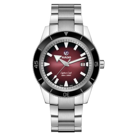 OROLOGIO CAPTAIN COOK ROSSO SCURO UOMO RADO  R32105353 RADO