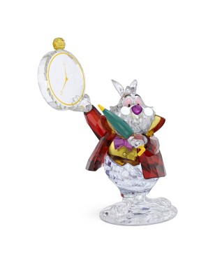 DECORAZIONE ALICE IN WONDERLAND WHITE RABBIT SWAROVSKI 5670229 SWAROVSKI