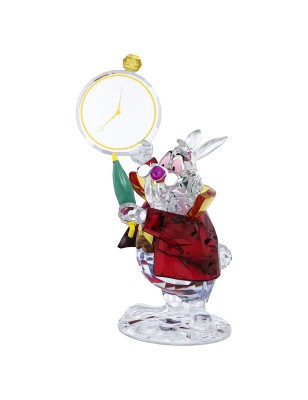 DECORAZIONE ALICE IN WONDERLAND WHITE RABBIT SWAROVSKI