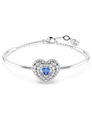 BRACCIALE RIGIDO HYPERBOLA CUORE BLU DONNA SWAROVSKI 