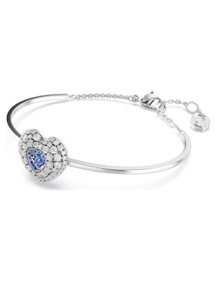 BRACCIALE RIGIDO HYPERBOLA CUORE BLU DONNA SWAROVSKI  5680393 SWAROVSKI