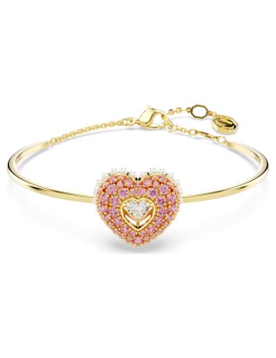 BRACCIALE RIGIDO HYPERBOLA CUORE ROSA DONNA SWAROVSKI  5687258 SWAROVSKI