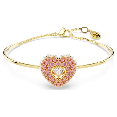 BRACCIALE RIGIDO HYPERBOLA CUORE ROSA DONNA SWAROVSKI  5687258 SWAROVSKI