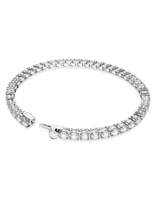 BRACCIALE MATRIX TENNIS TAGLIO TONDO BIANCO S SWAROVSKI  5648938 SWAROVSKI