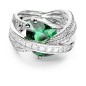 ANELLO HYPERBOLA QUATTRO FASCE VERDE MIS.58 DONNA SWAROVSKI 