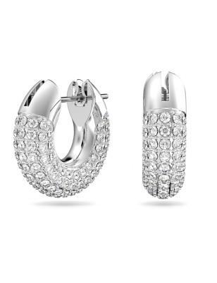 ORECCHINI CERCHIO RODIO DONNA SWAROVSKI DEXTERA 5618306 SWAROVSKI