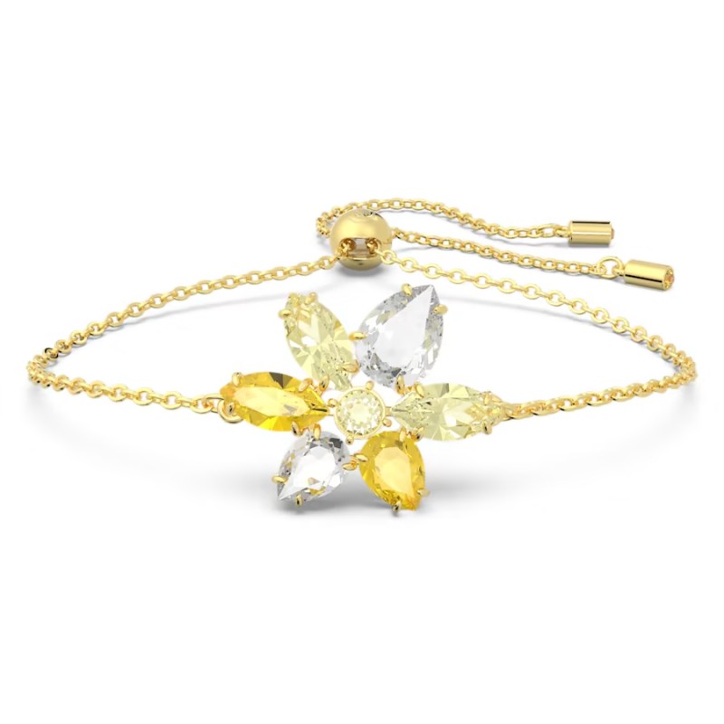 BRACCIALE GEMA FIORE GIALLO DONNA SWAROVSKI 