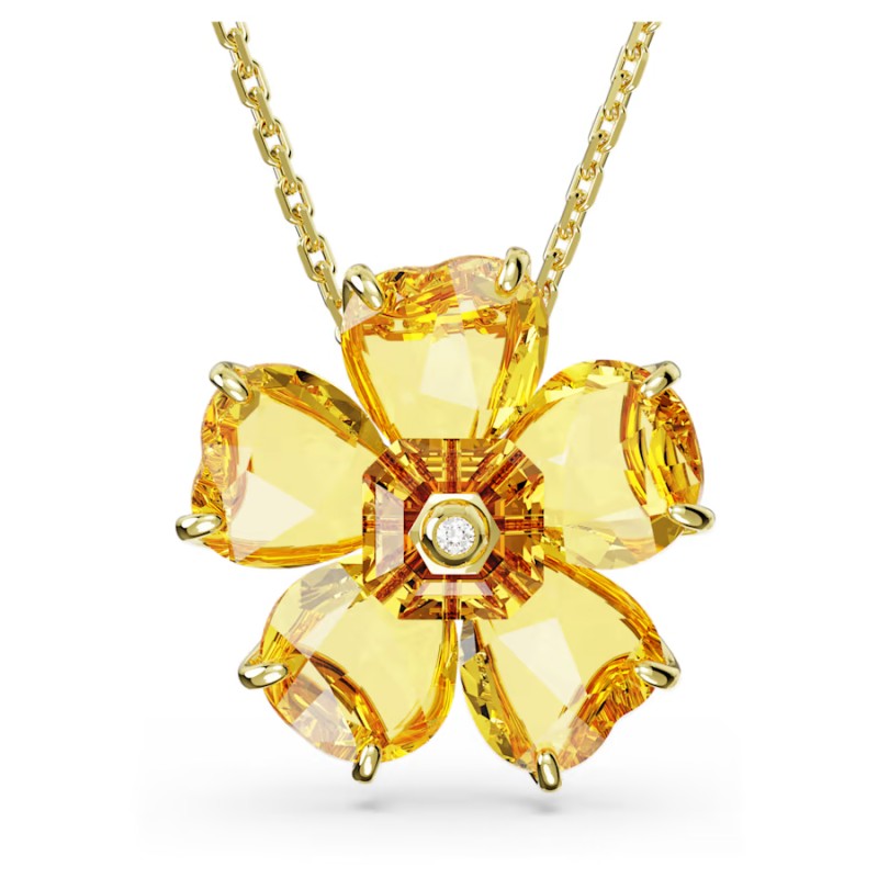 COLLANA FLORERE FIORE GIALLO DONNA SWAROVSKI 