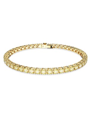 BRACCIALE TENNIS GIALLO TAGLIO TONDO M SWAROVSKI 5648933 SWAROVSKI