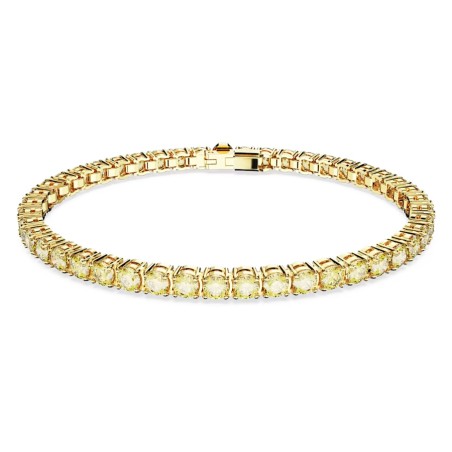 BRACCIALE TENNIS GIALLO TAGLIO TONDO M SWAROVSKI 5648933 SWAROVSKI