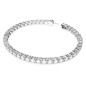 BRACCIALE TENNIS TAGLIO TONDO BIANCO M DONNA SWAROVSKI 