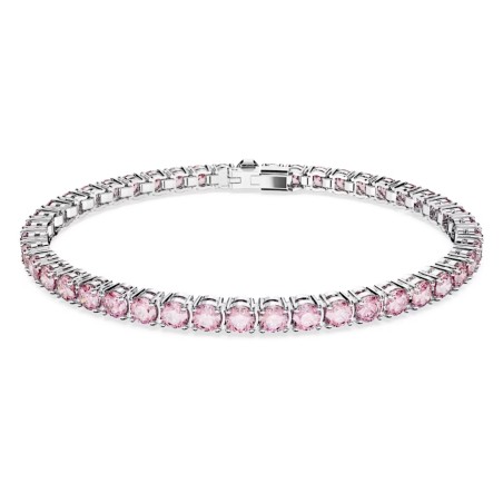 BRACCIALE TENNIS TAGLIO TONDO ROSA DONNA SWAROVSKI 5648931 SWAROVSKI