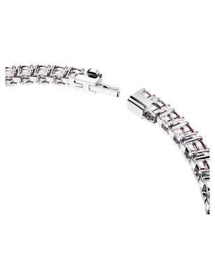 BRACCIALE TENNIS TAGLIO TONDO ROSA DONNA SWAROVSKI