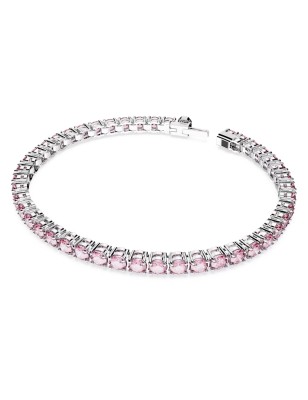 BRACCIALE TENNIS TAGLIO TONDO ROSA DONNA SWAROVSKI 5648931 SWAROVSKI